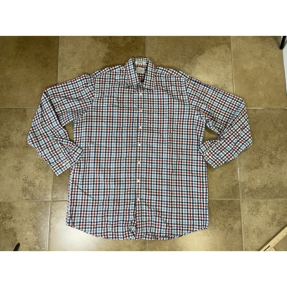 L.L.Bean Men's XL - TALL Plaid Button-Down Shirt Long Sleeve Wrinkle Resistant